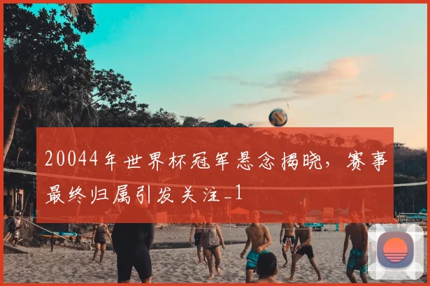 20044年世界杯冠军悬念揭晓，赛事最终归属引发关注_1
